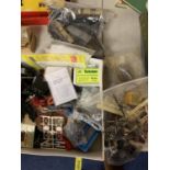AN ASSORTMENT OF MODEL TRAIN PARTS FOR COMPLETION AND REPAIR