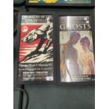 A PAIR OF VICTORIA THEATRE FRAMED POSTERS TO INCLUDE 'GHOSTS' AND 'THE HOUND OF THE BASKERVILLES'