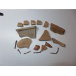 A COLLECTIION OF ROMAN ARCHEOLOGICAL FINDS FROM THE ROMAN CITY OF VERULAMIUM (ST ALBANS) DIG CIRCA