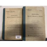 TWO VOLUMES OF ' STAFFORDSHIRE PARISH REGISTERS SOCIETY', TO INCLUDE STOKE ON TRENT 1689 - 1734