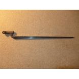 A SOCKET BAYONET (POSSIBLY FOR MARTIN HENRY), 47CM BLADE, STAMPED