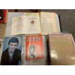 FOUR ITEMS TO INCLUDE TWO FOLDERS OF STOKE ON TRENT THEATRE PROGRAMMES