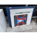 THREE LARGE ABSTRACT PRINTS