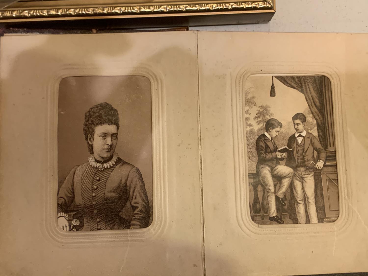 AN OLD BLACK AND WHITE FAMILY ALBUM OF PHOTOGRAPHS TOGETHER WITH AN OGDENS PHOTO ALBUM CONTAINING - Image 9 of 10