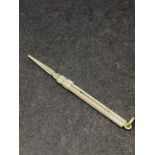 A SILVER TOOTHPICK STAMPED S MOREDAN & CO