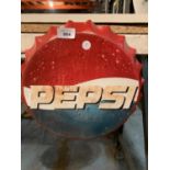 A VINTAGE, RETRO 'PEPSI' HANGING WALL BEER BOTTLE CAP DISPLAY SIGN 35CM