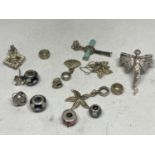 VARIOUS ITEMS OF WHITE METAL AND SILVER