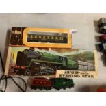 A BOXED AIRFIX OO GAUGE EVENING STAR, A LIMA PULLMAN LOUISA CARRIAGE AND TWO COAL TENDERS