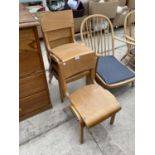 FOUR MID 20TH CENTURY CHILD'S SCHOOL CHAIRS