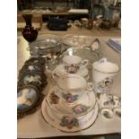 AN ASSORTMENT OF VARIOUS ITEMS TO INCLUDE COMMEMORATIVE WARE