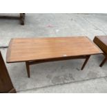 A G PLAN E GOMME TEAK COFFEE TABLE - 53" X 20"