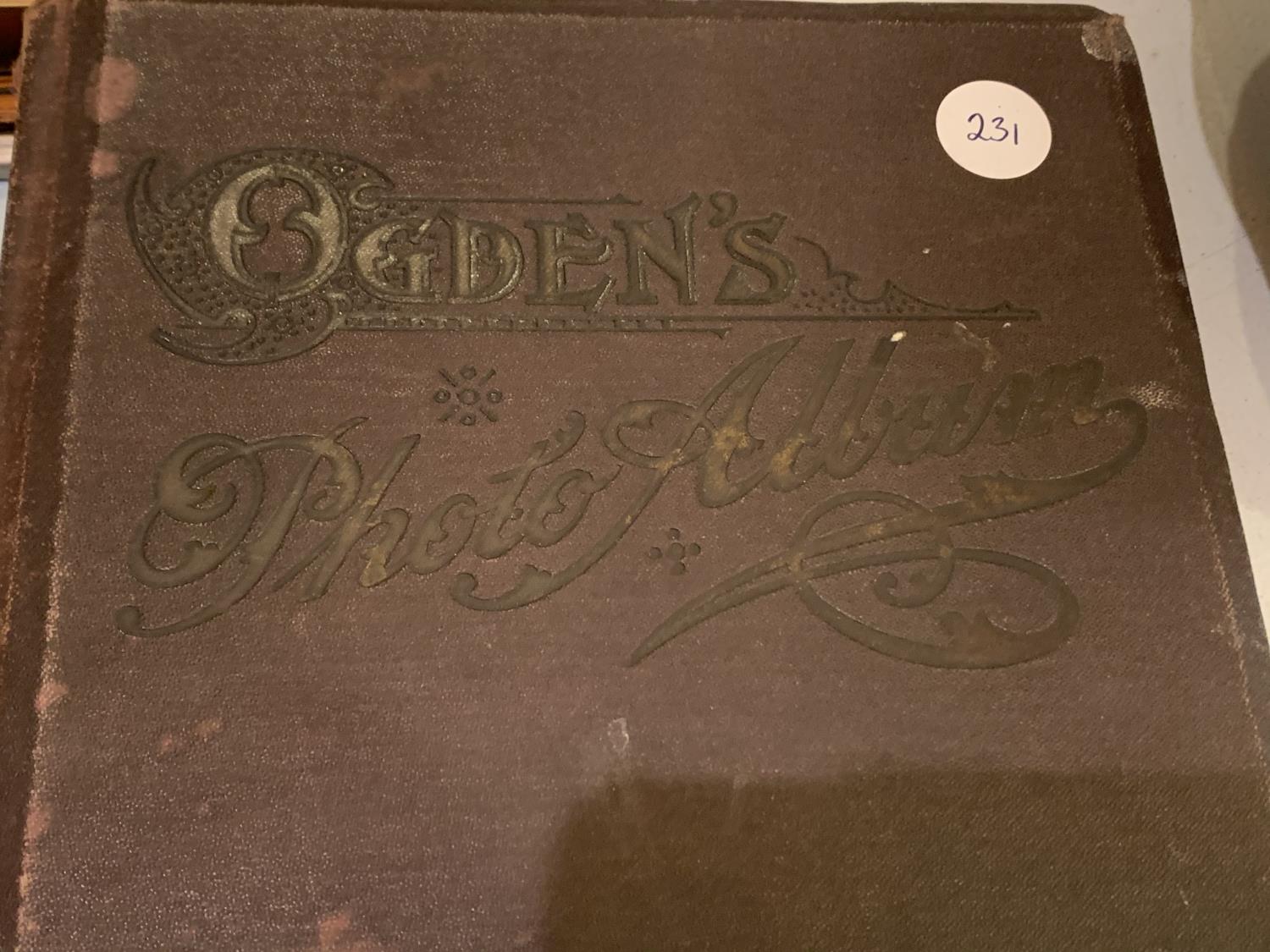 AN OLD BLACK AND WHITE FAMILY ALBUM OF PHOTOGRAPHS TOGETHER WITH AN OGDENS PHOTO ALBUM CONTAINING - Image 2 of 10