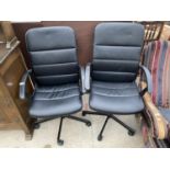 TWO MODERN OFFICE CHAIRS