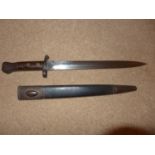 AN 1888 PATTERN BRITISH BAYONET, 30CM BLADE, STAMPED 98 WILKINSON, LONDON