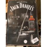 A METAL MAN CAVE/GARAGE SIGN ' JACK DANIELS'