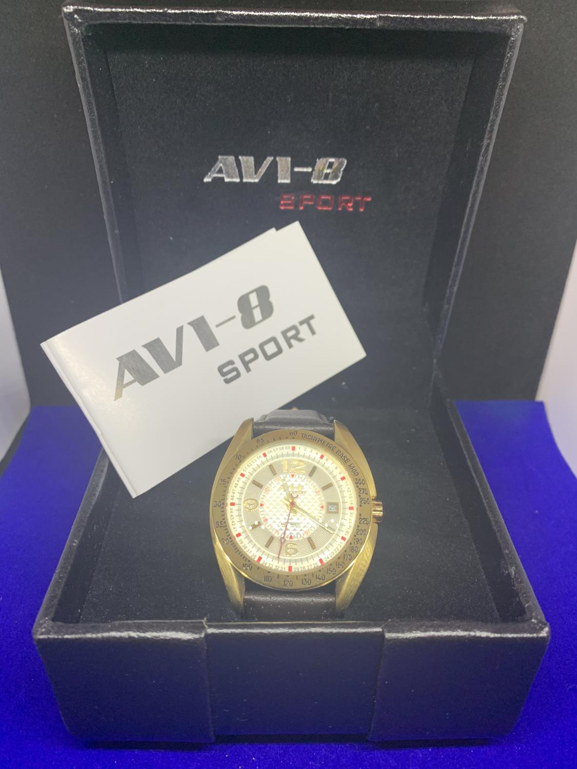 A GENTS AVI-8 SPORT WRIST WATCH NEW BOXED AND IN WORKING ORDER
