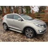 A 2012 KIA SPORTAGE HK12 DYF, MANUAL, 2 LITRE ENGINE, MOT EXPIRED, 138,000 MILES, DIESEL, SUN ROOF.