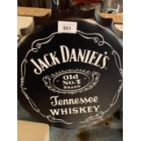 A RETRO STYLE 'JACK DANIELS' HANGING WALL BEER BOTTLE CAP DISPLAY SIGN 35CM