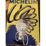 A VINTAGE STYLE TIN METAL GARAGE/MAN CAVE SIGN 'MICHELIN'