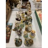 A COLLECTION OF VARIOUS ORNAMENTS TO INCLUDE FIGURINES