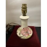 A DECORATIVE MOORCROFT LAMP BASE