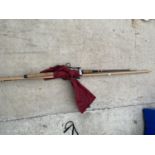 AN ABU CASTER DUETT ZOOM SPLIT CAN FISHING ROD