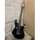 A BLACK YAMAHA ERG 121C ELECTRIC GUITAR