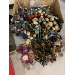 A LARGE QUANTITY OF COSTUME JEWELLERY