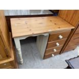 A MODERN PINE DRESSING TABLE, 36" WIDE