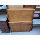 A RETRO TEAK REMPLOY BUREAU, 36" WIDE