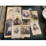 TEN VINTAGE LOCAL STUDIO PHOTOGRAPHS RELATING TO HANLEY & LONGTON