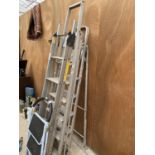 FOUR SETS OF STEP LADDERS