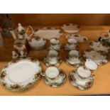 THIRTY SIX PIECES OF ROYAL ALBERT 'OLD COUNTRY ROSES' TEA AND DINNER WARE