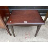 A STAG MINSTREL MAHOGANY OCCASIONAL TABLE