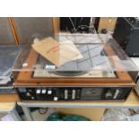 A GOLDRING LENCO GL78 RECORD DECK WITH BUILT IN DYNATRON TUNER AMP