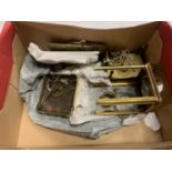 AN ASSORTMENT OF BRASS CARRIAGE CLOCK MOVEMENTS FOR REPAIR