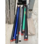 A LARGE QUANTITY OF MATCH FISHING ROD CASES