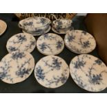 A COLLECTION OF EARLY BOOTHS' BLUE AND WHITE DINNER WARE