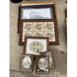 AN ASSORTMENT OF FRAMED PRINTS AND PICTUTRES