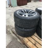 A SET OF BWM SPORTS TYRE RIMS AND PIRELLI 315/35 R20 TYRES