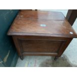 A VICTORIAN MAHOGANY BOX COMMODE