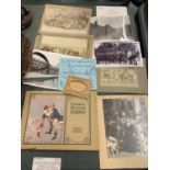 AN ASSORTMENT OF VINTAGE BLACK AND WHITE PHOTOGRAPHS RELATING TO STAFFORDSHIRE TO ALSO INCLUDE THE