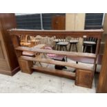 A 19TH CENTURY OAK DRESSER TOP