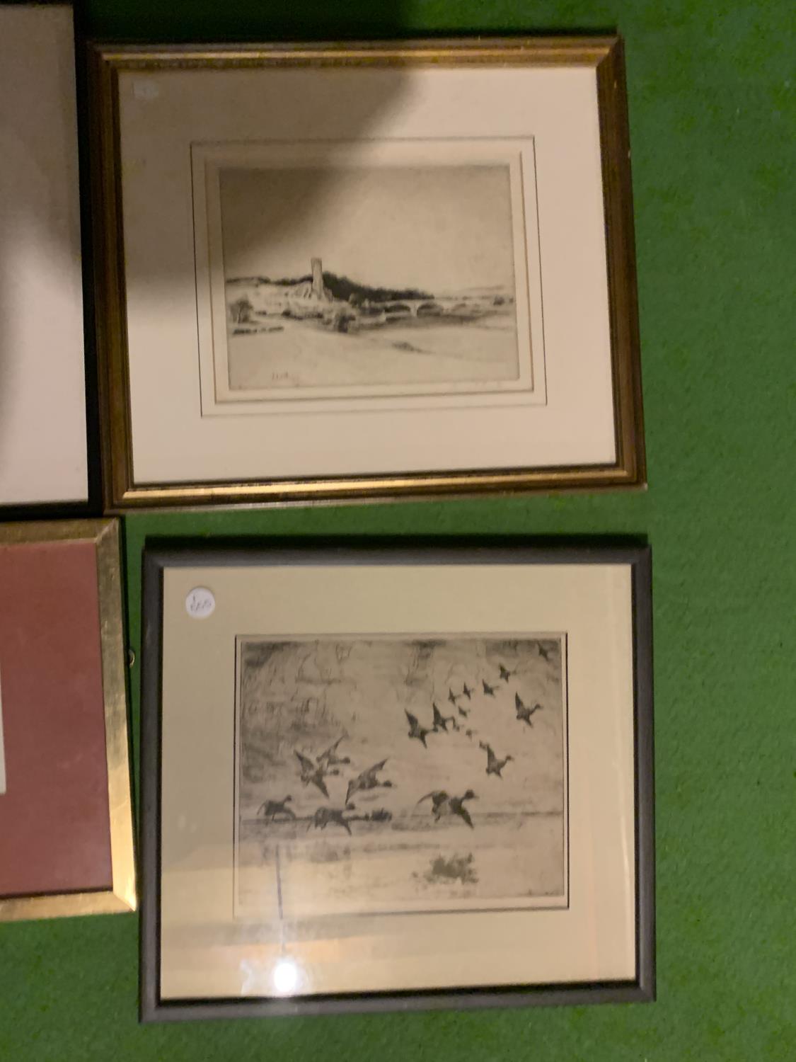 FOUR SIGNED AND FRAMED ENGRAVINGS - Image 3 of 3