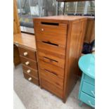 A MODERN PINE FIVE DRAWER CHEST, 19" WIDE