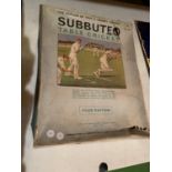 A VINTAGE BOXED SUBBUTEO TABLE CRICKET GAME