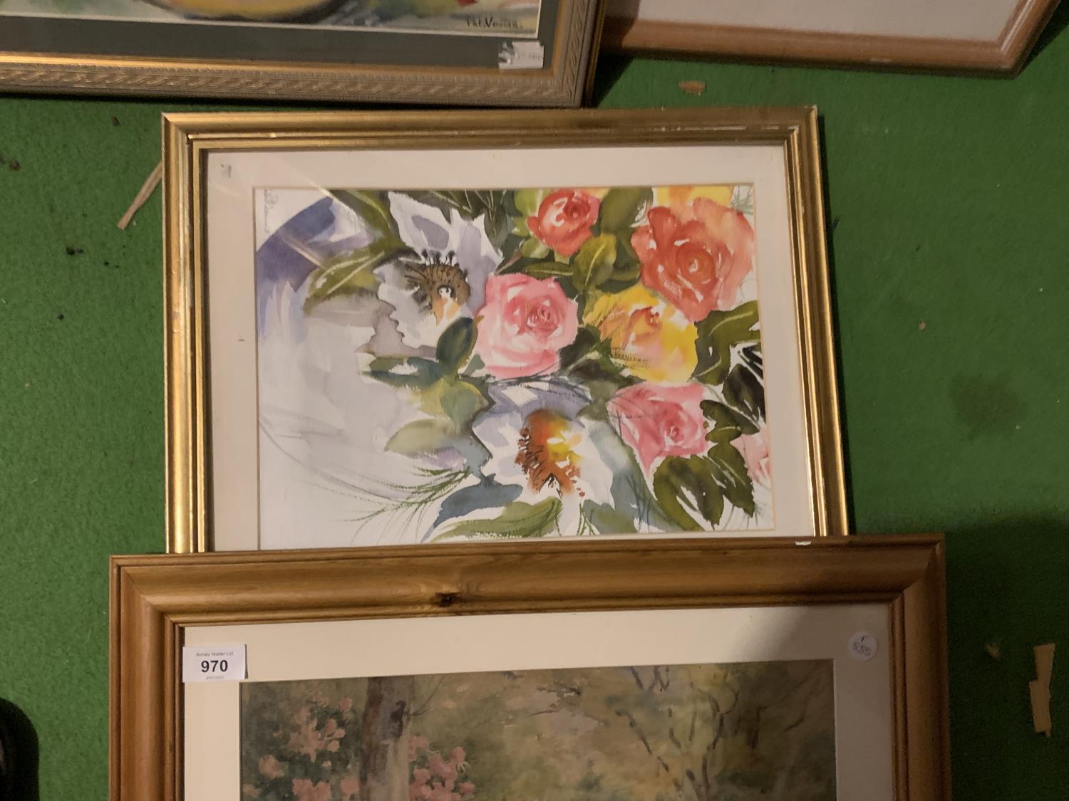 FOUR FRAMED FLORAL PRINTS - Image 3 of 4