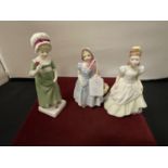 THREE ROYAL DOULTON FIGURINES 'WENDY' HN 2109, 'KERRY' HN 3036, 'RUTH' HN 2799