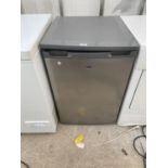 A GREY UNDERCOUNTER LOGIK FRIDGE IN W/O BUT NO WARRENTY