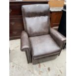 A PARKER KNOLL RECLINING EASY CHAIR, MODEL NO. N116